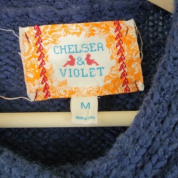 CHELSEA & VIOLET Gray Wool Blend One Button Sweater Long Cardigan Size Medium - Picture 7 of 9